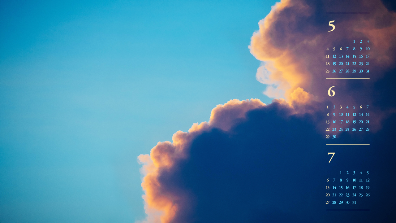 05 지나가는 먹구름 B - 2025년6월 노트북배경화면