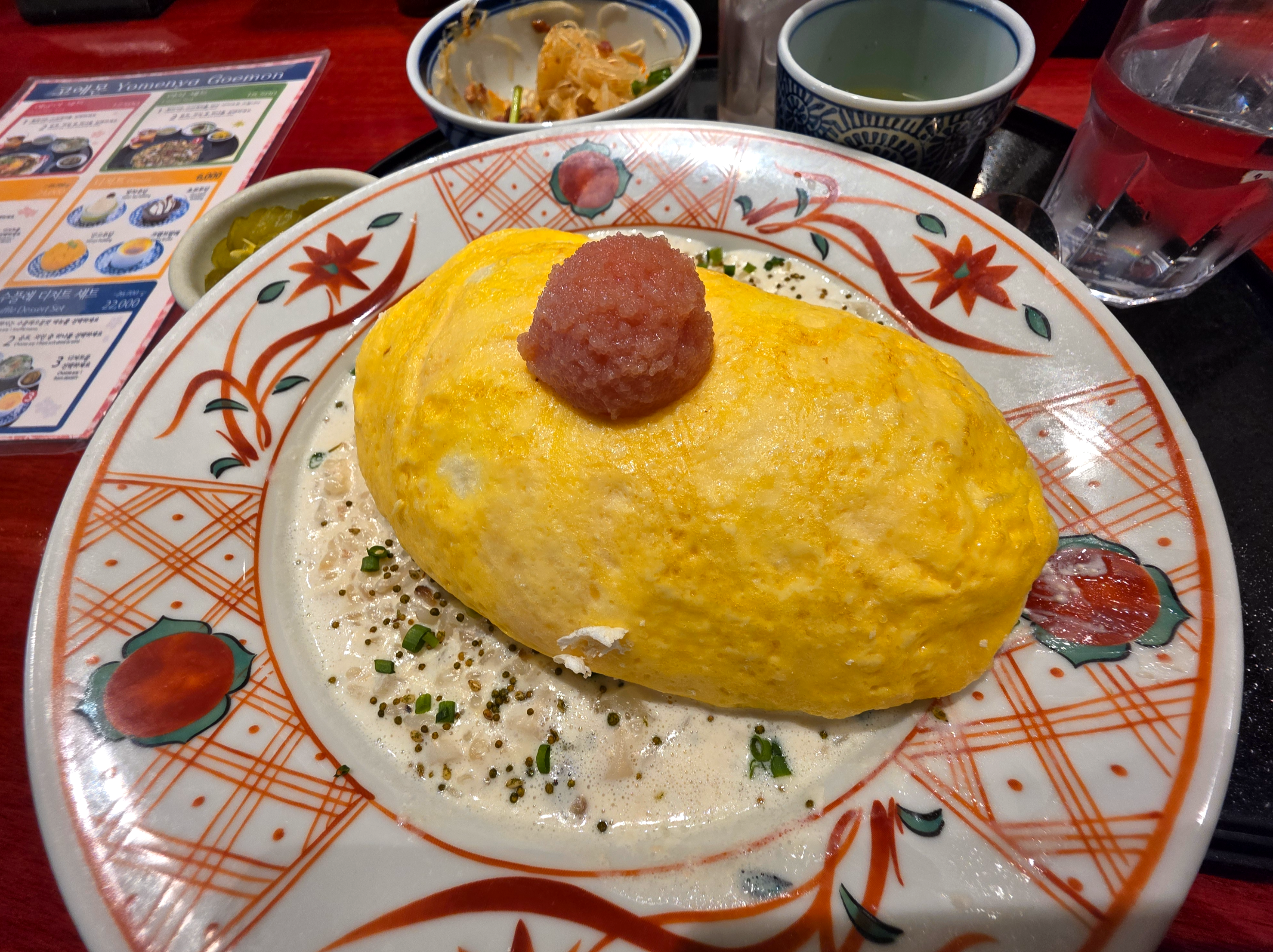 요멘야고에몬수플레오믈렛멘타이리조또