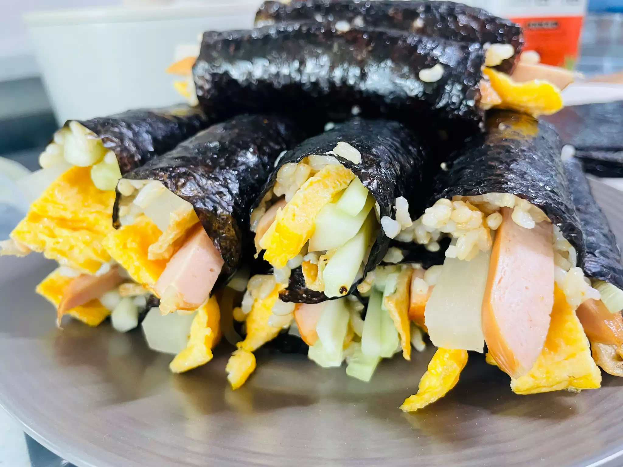 현미 꼬마김밥 만들기