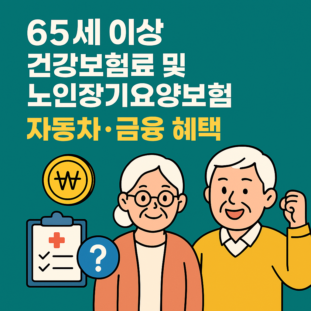 65세 이상 건강보험료 노인장기요양보험 자동차보험 할인 혜택 정리