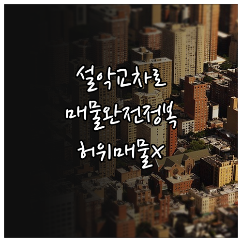 설악교차로 부동산 매물 유형별 특징과..