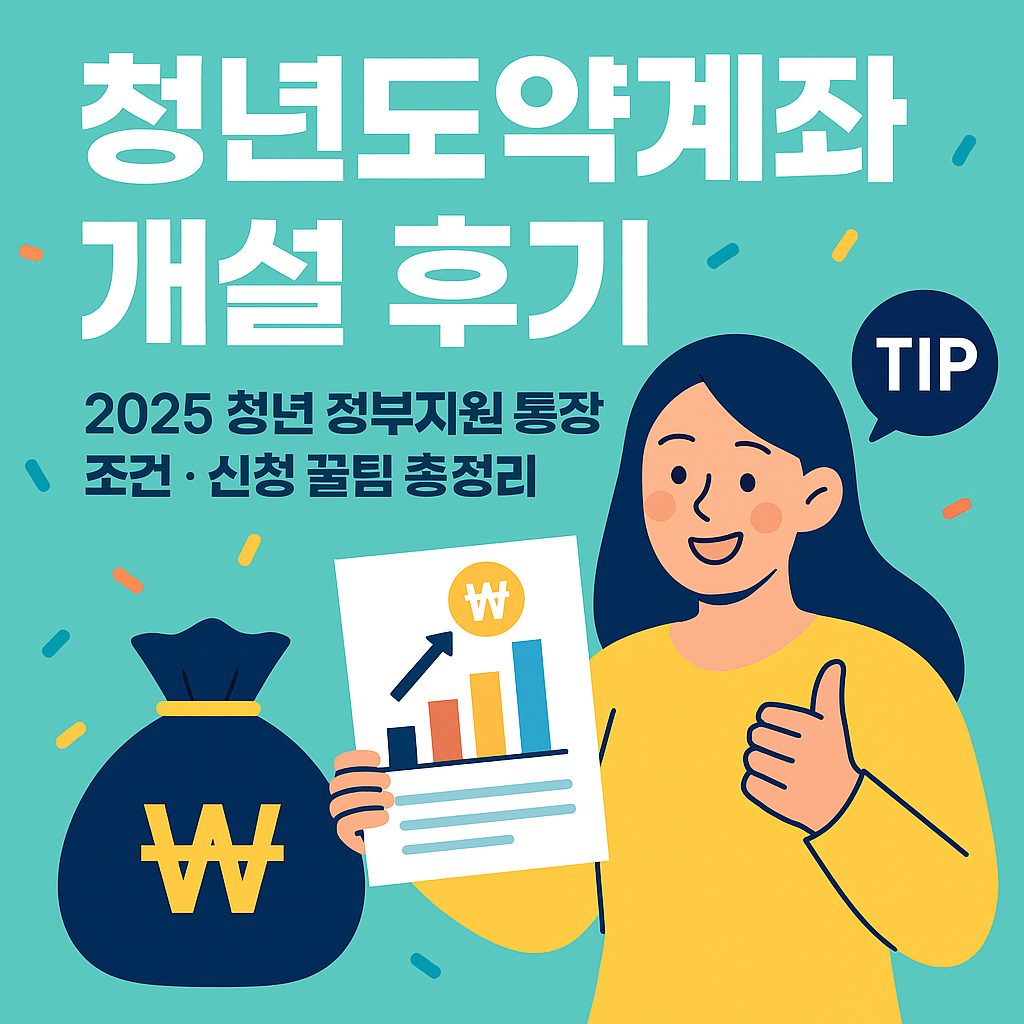 청년 정부지원 통장 조건·신청 꿀팁 총정리