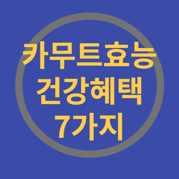 카무트효능7가지