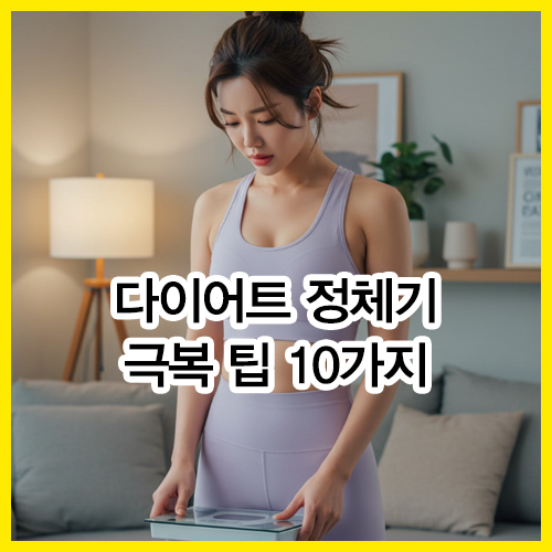 다이어트 정체기 극복 팁 10가지
