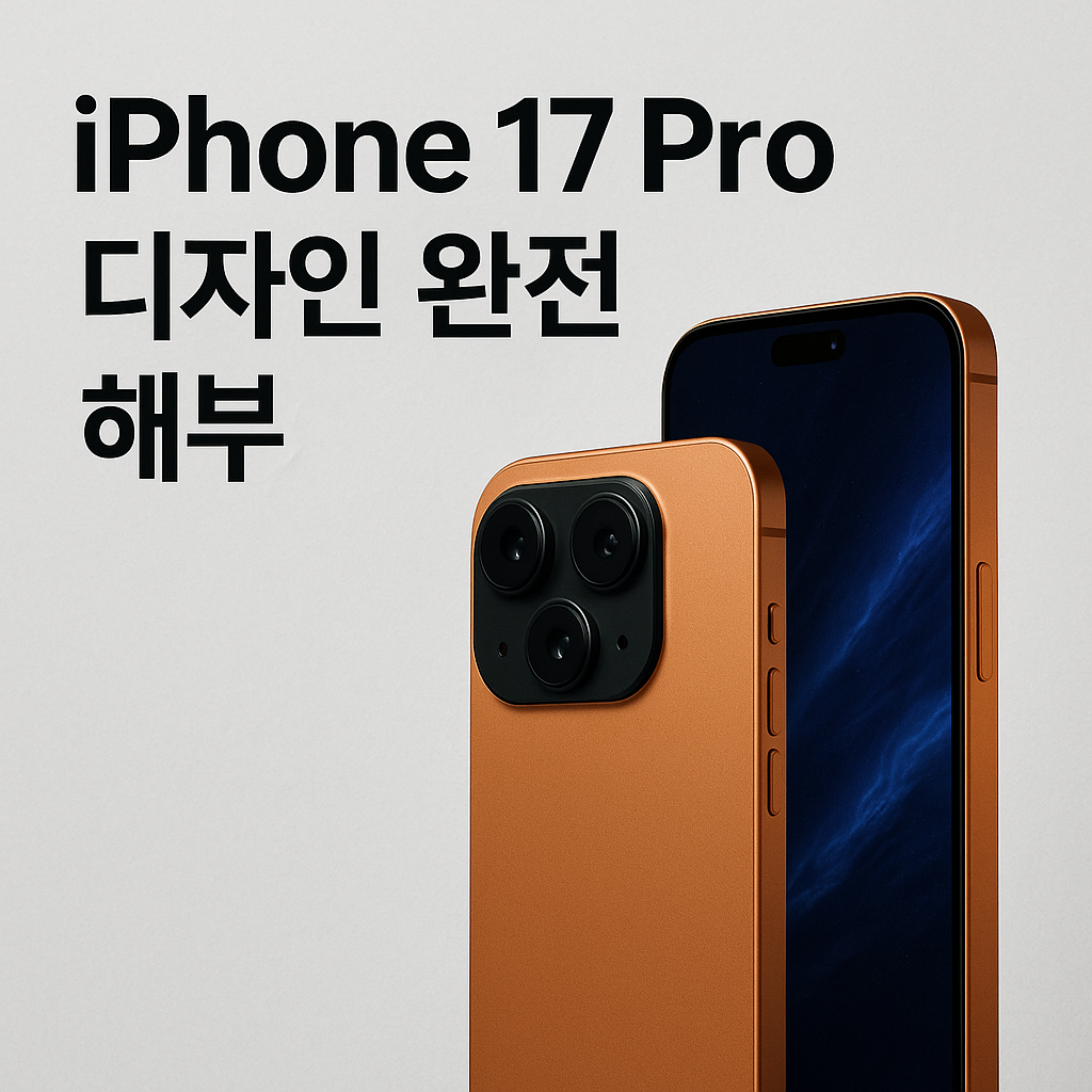 iPhone 17 Pro 디자인 완전 해부