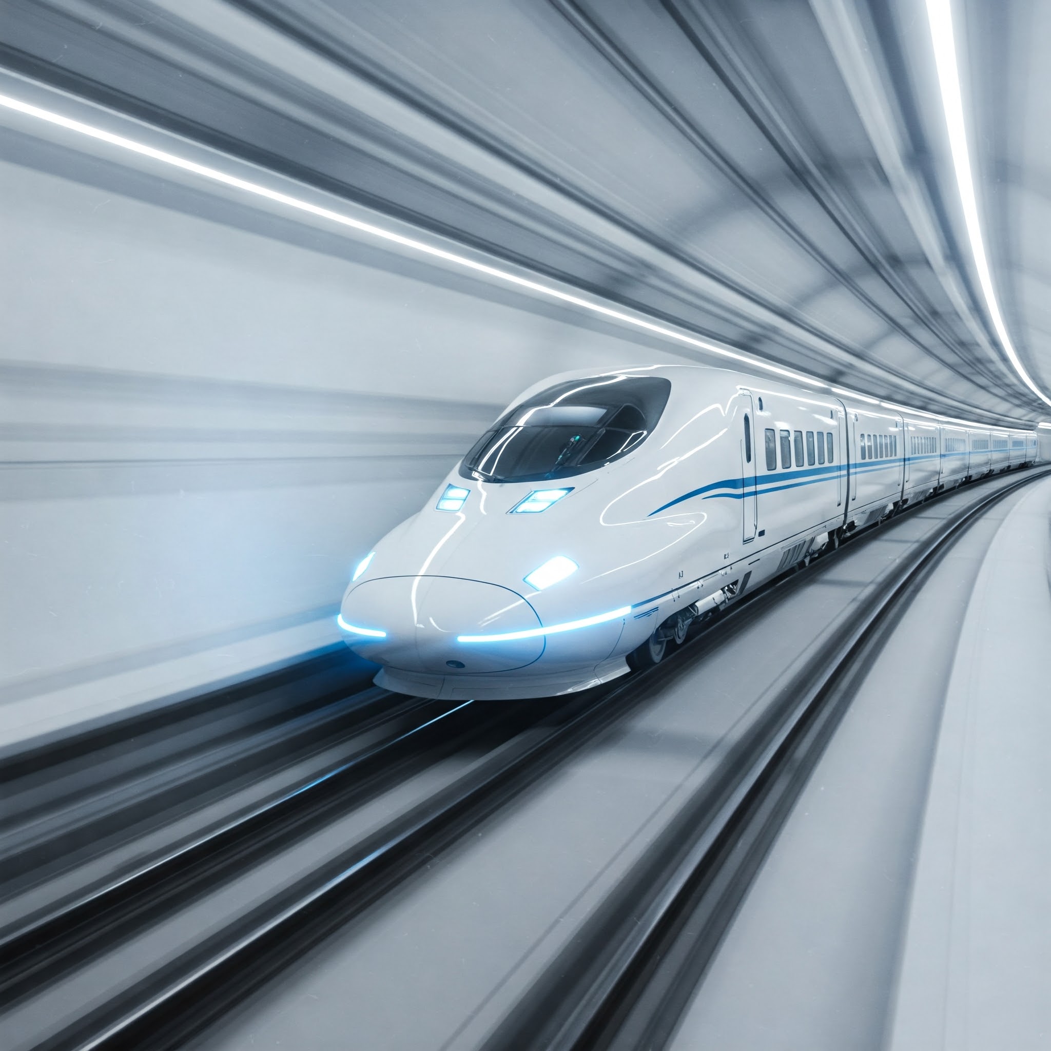 가상의 GTX-A 플랫폼으로 들어오는 모습