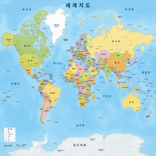 세계지도 크게보기 방법 총정리