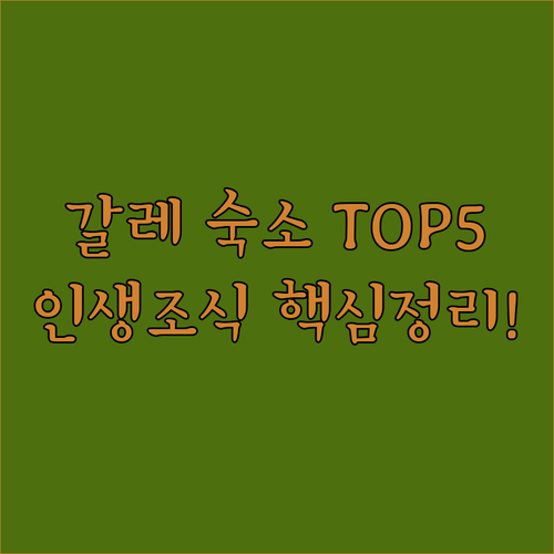 스리랑카 갈레 숙소 추천 TOP 5 ..