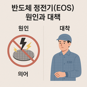 반도체 정전기(EOS) 원인과 대책 관련 사진