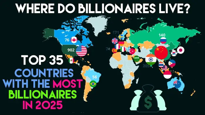 2025 글로벌 백만장자 분포