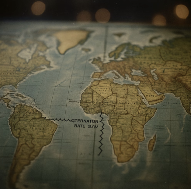 지도 위의 삐뚤빼뚤한 경계선