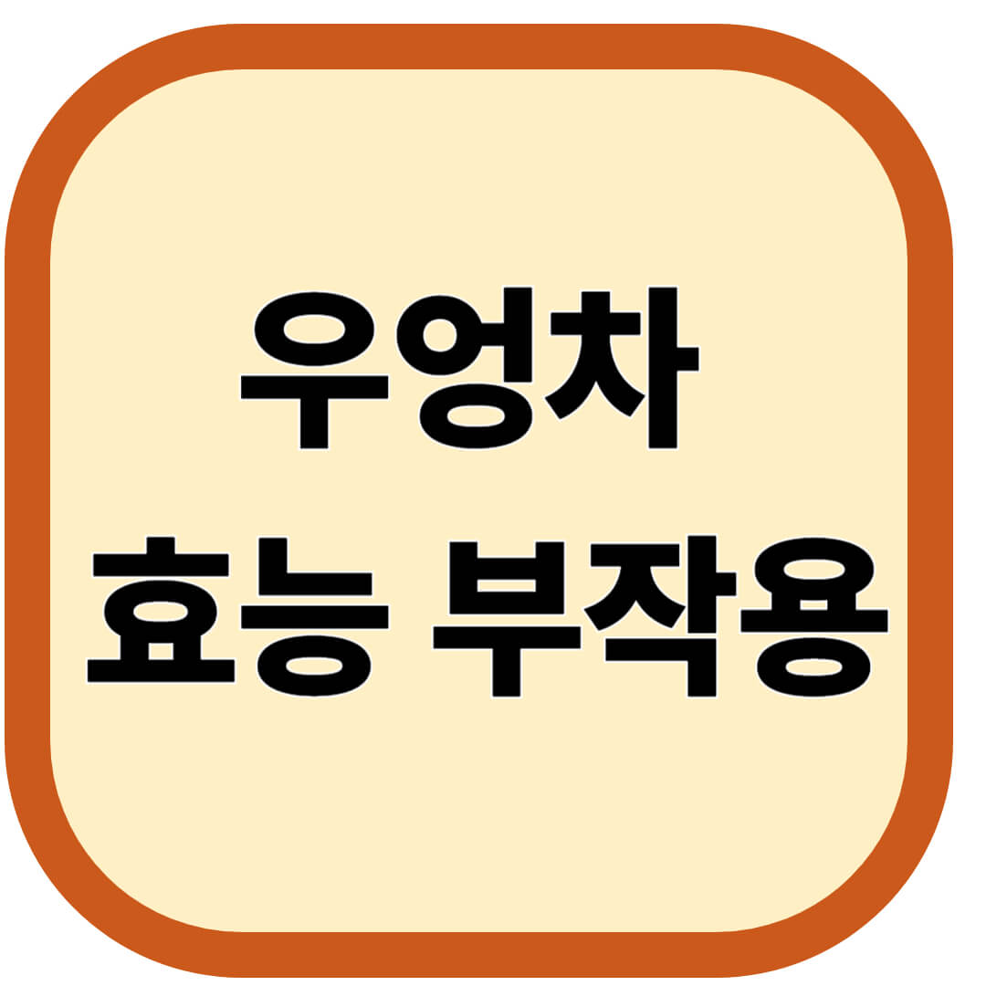 우엉차 효능 부작용