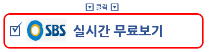 공중파 TV 중계 실시간 무료 보기