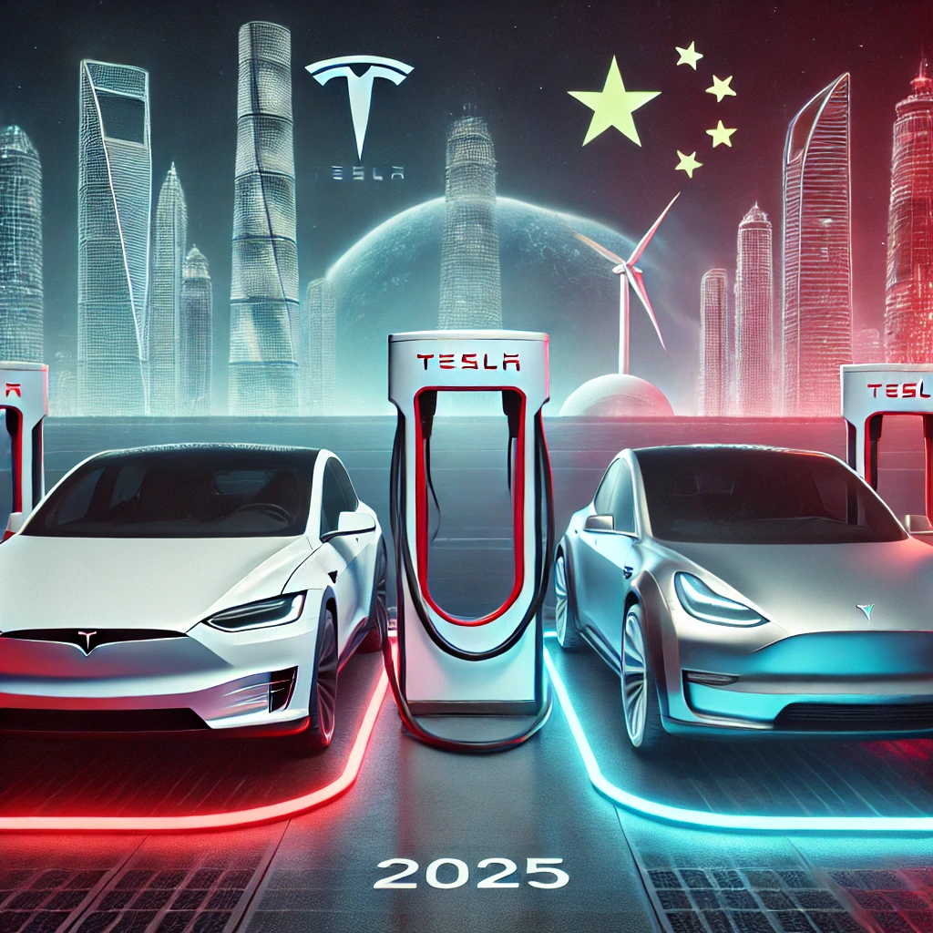 테슬라와 중국 전기차가 경쟁하는 미래형 충전소