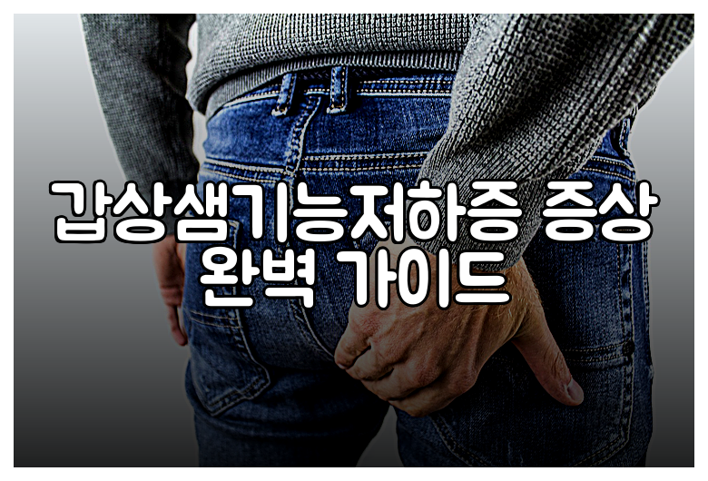 갑상샘기능저하증 증상 완벽 가이드