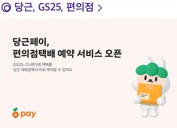 당근페이 편의점 택배 예약