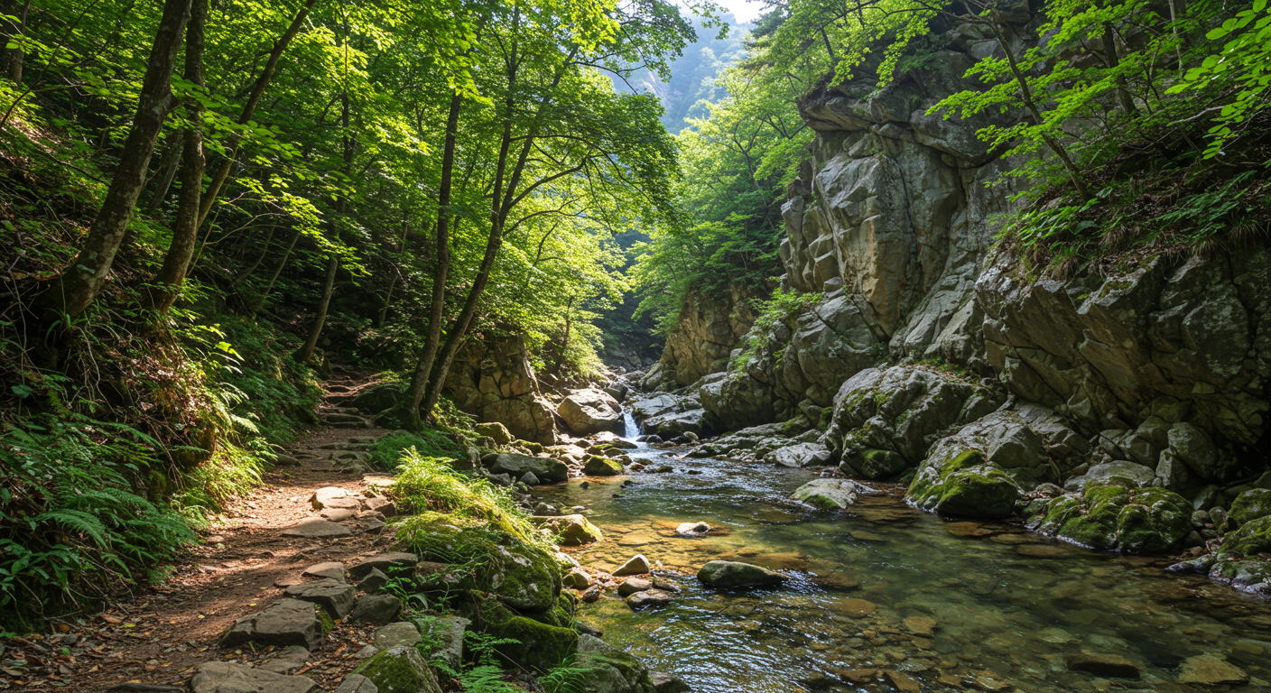 설악산 수렴동코스 전경