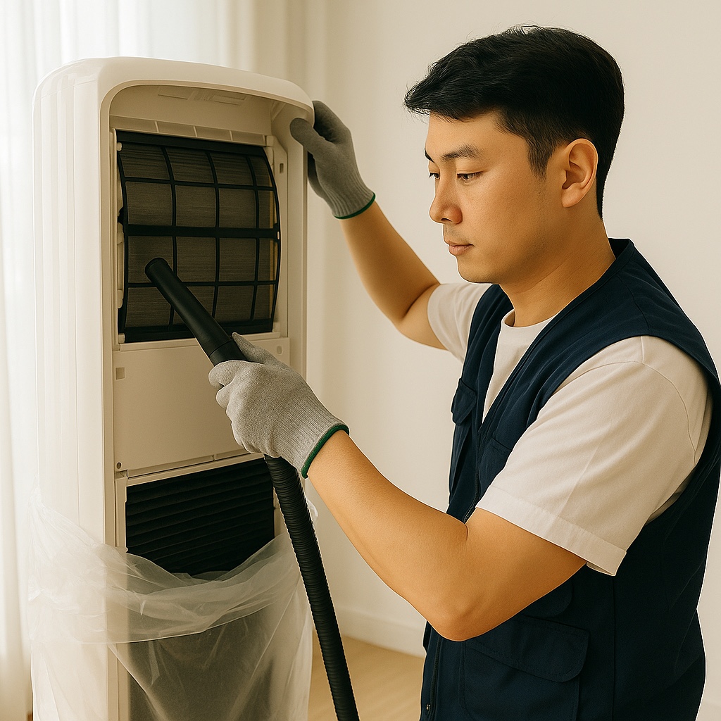 스탠드 에어컨 청소비용 비교! 삼성,엘지 에어컨청소