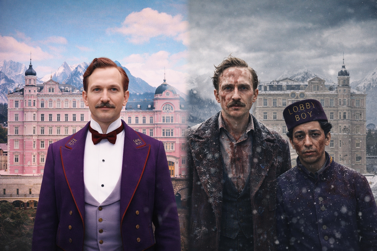 <그랜드 부다페스트 호텔> 색채 설계가 '동화적 비극'을 강화한 이유