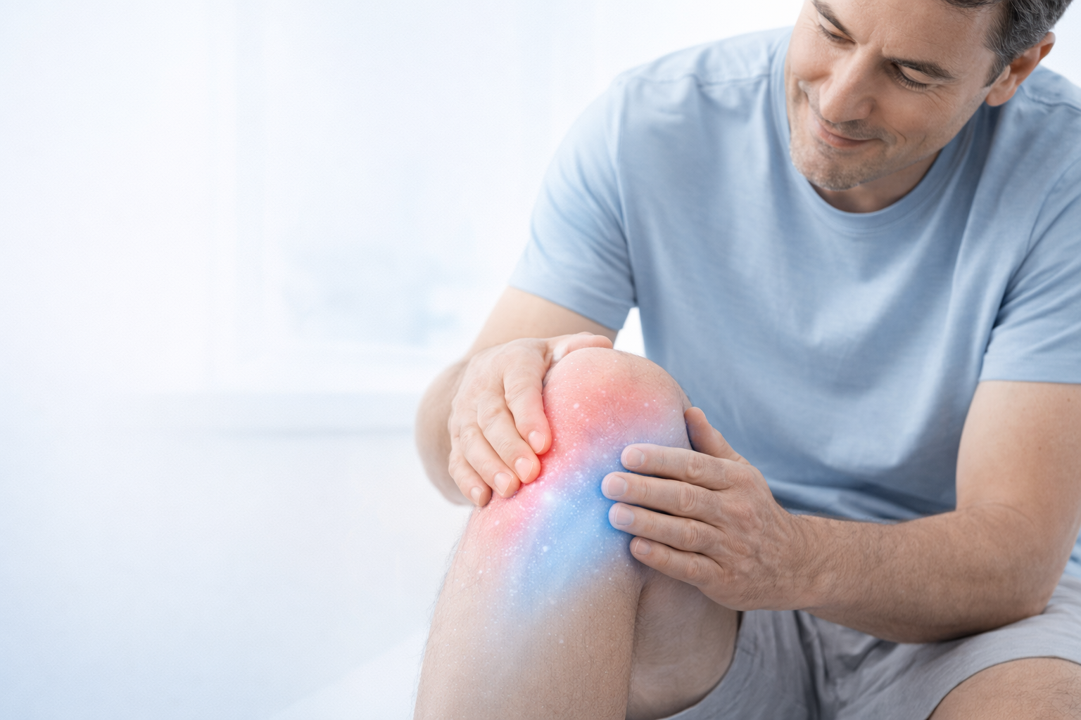 관절 시술 받은 남성