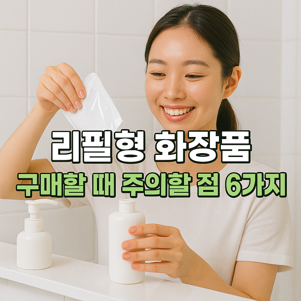 리필형 화장품 구매 시 주의사항