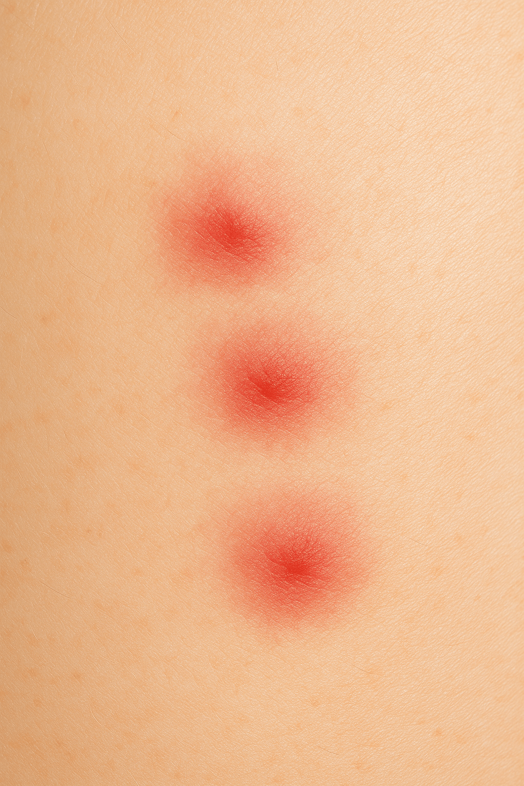 빈대 물린 자국 선형 배열