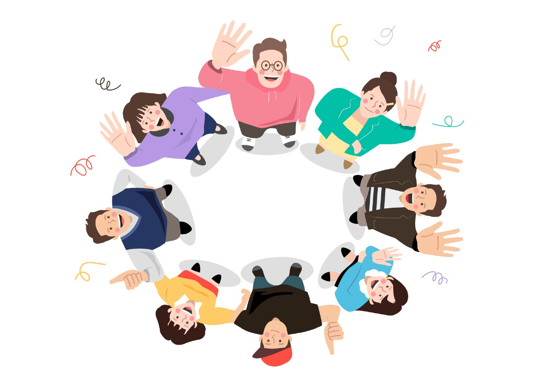 #하늘을 보고 웃는 청년들