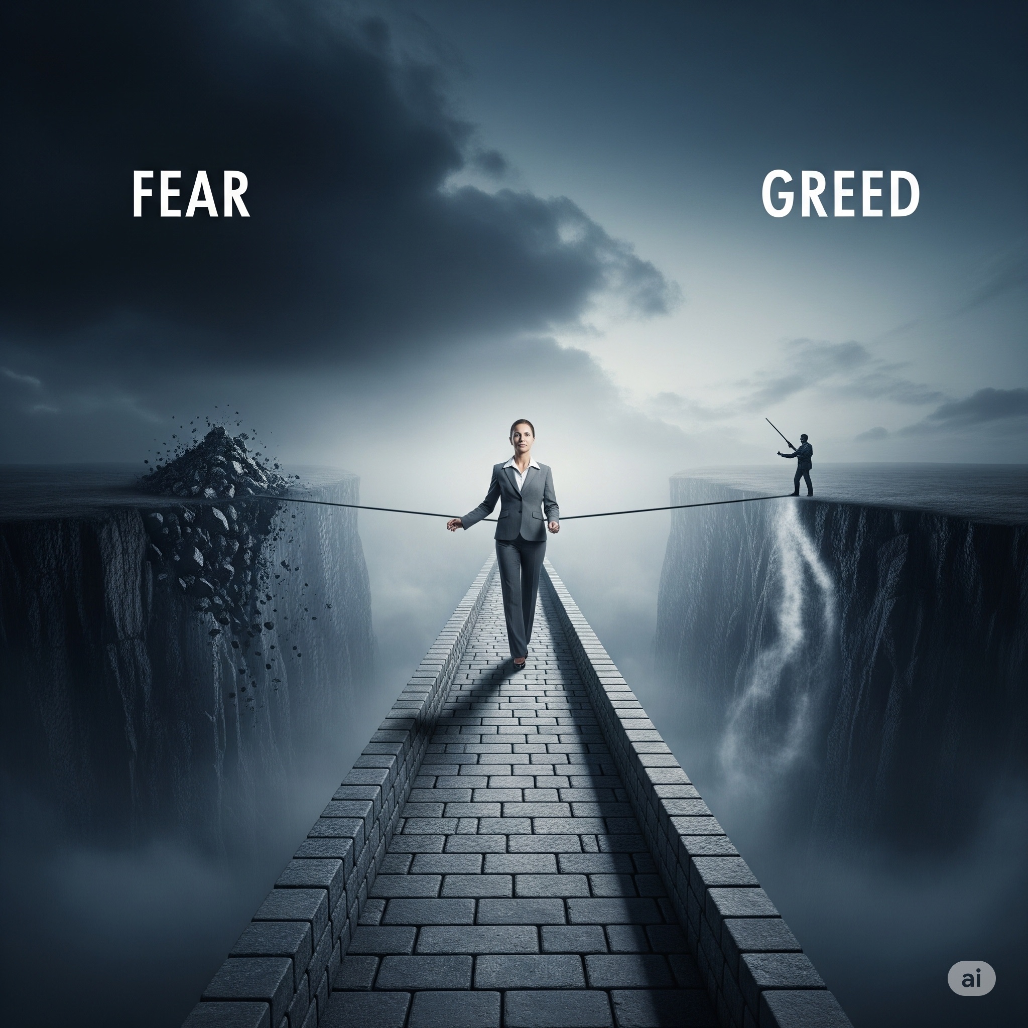 탐욕(불)과 공포(물) 사이에서 원칙이라는 다리를 건너는 투자자