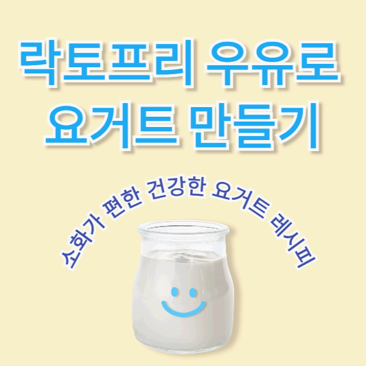락토프리 우유로 요거트 만들기: 소화가 편한 건강한 요거트 레시피