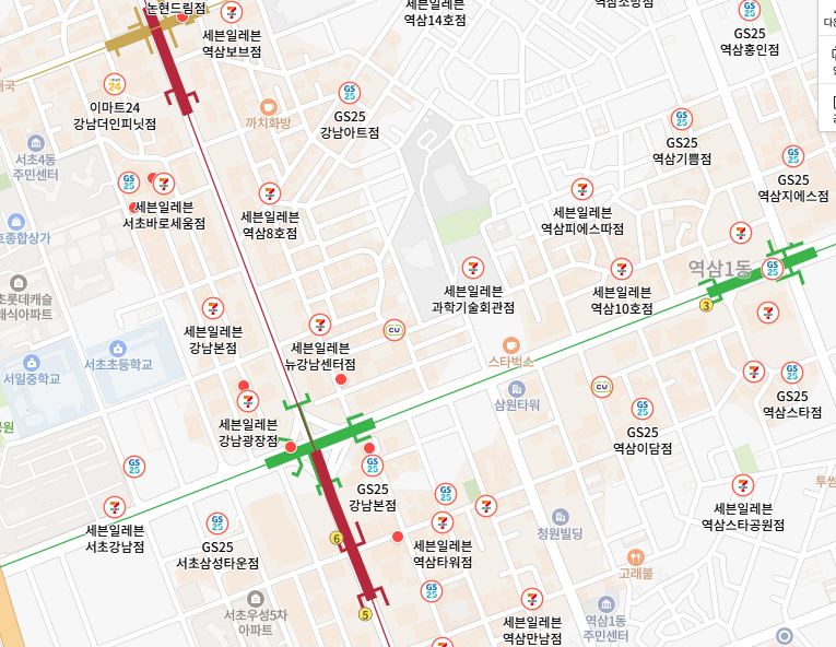 아일랜드이너프 주변 편의점
