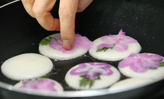 한국의 떡 종류 화전-화전 만들기