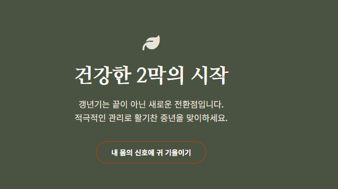갱년기 증상 30가지