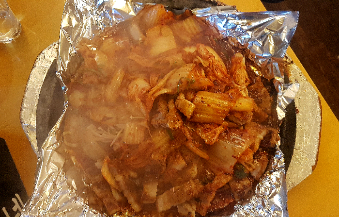 의정부 신곡동 뚱뚱이 이모네 통삼겹김치구이