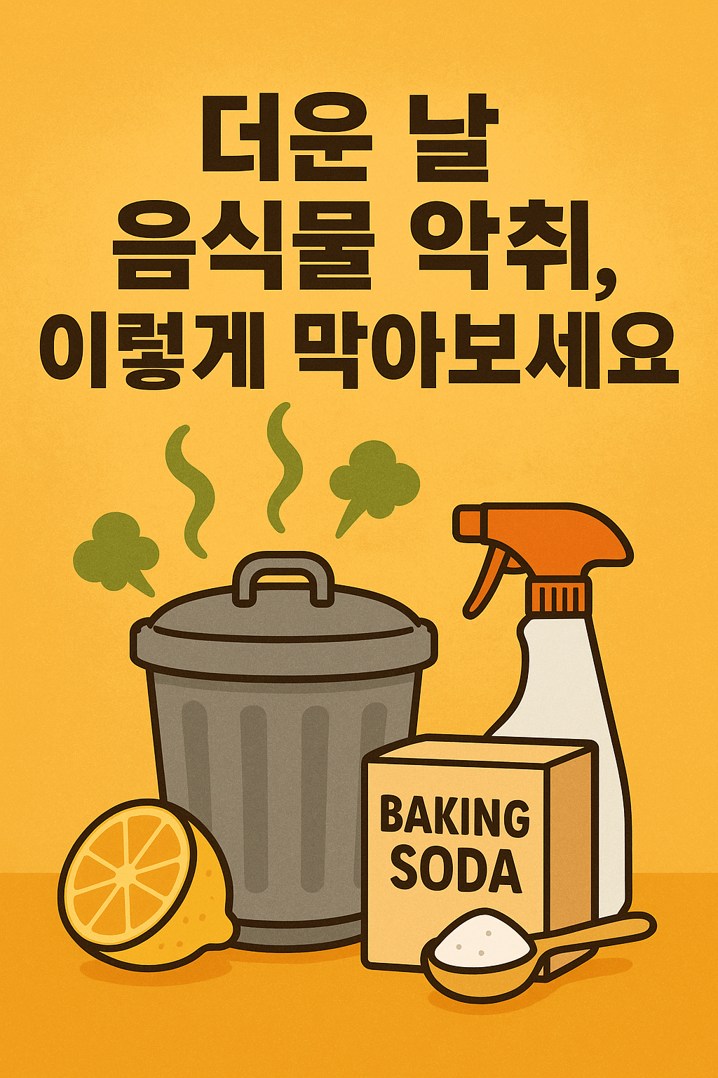 여름철 음식물 악취, 간단한 팁으로 막아보세요