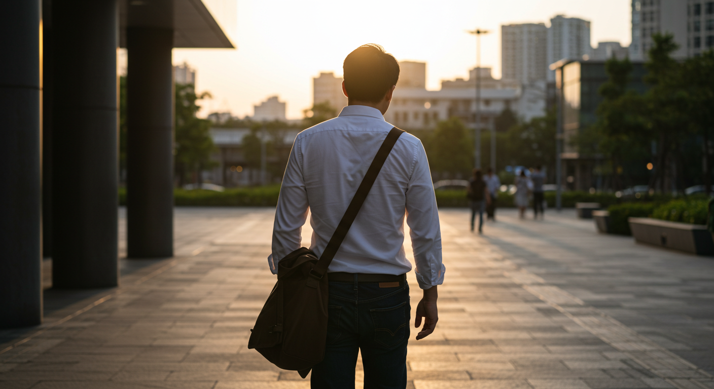 퇴근하는 남성