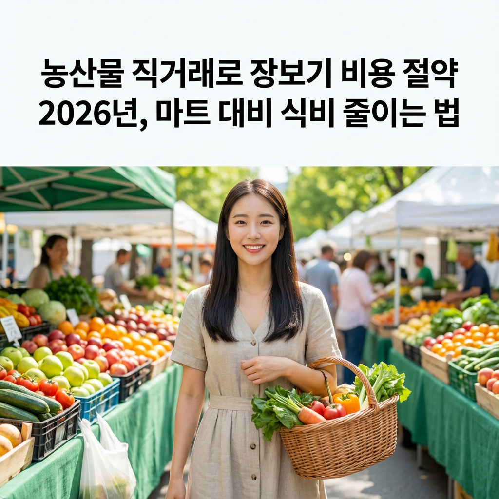 농산물 직거래로 장보기 비용 절약 2026년 | 마트 대비 식비 줄이는 법
