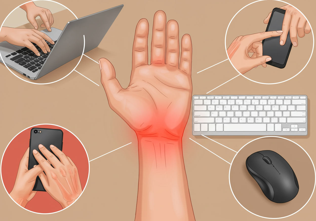 자다가 깨는 손목 저림, 혹시 손목터널증후군?