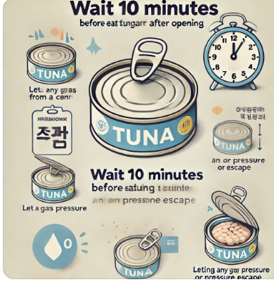 참치캔, 뚜껑 딴 후 10분 후에 드세요! 관련 사진