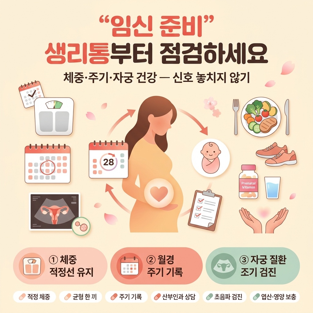 임신 준비, 생리통부터 점검하세요