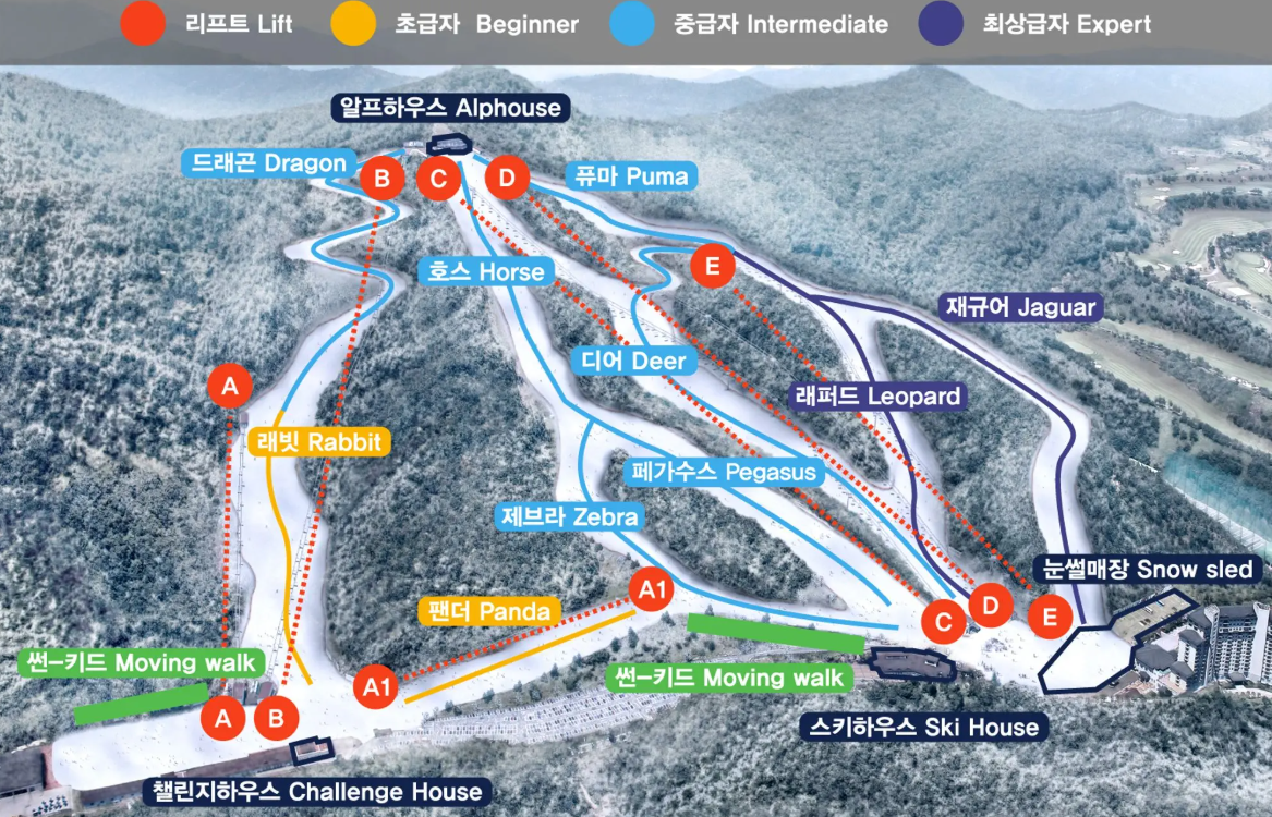 엘리시안 강촌 리프트 요금