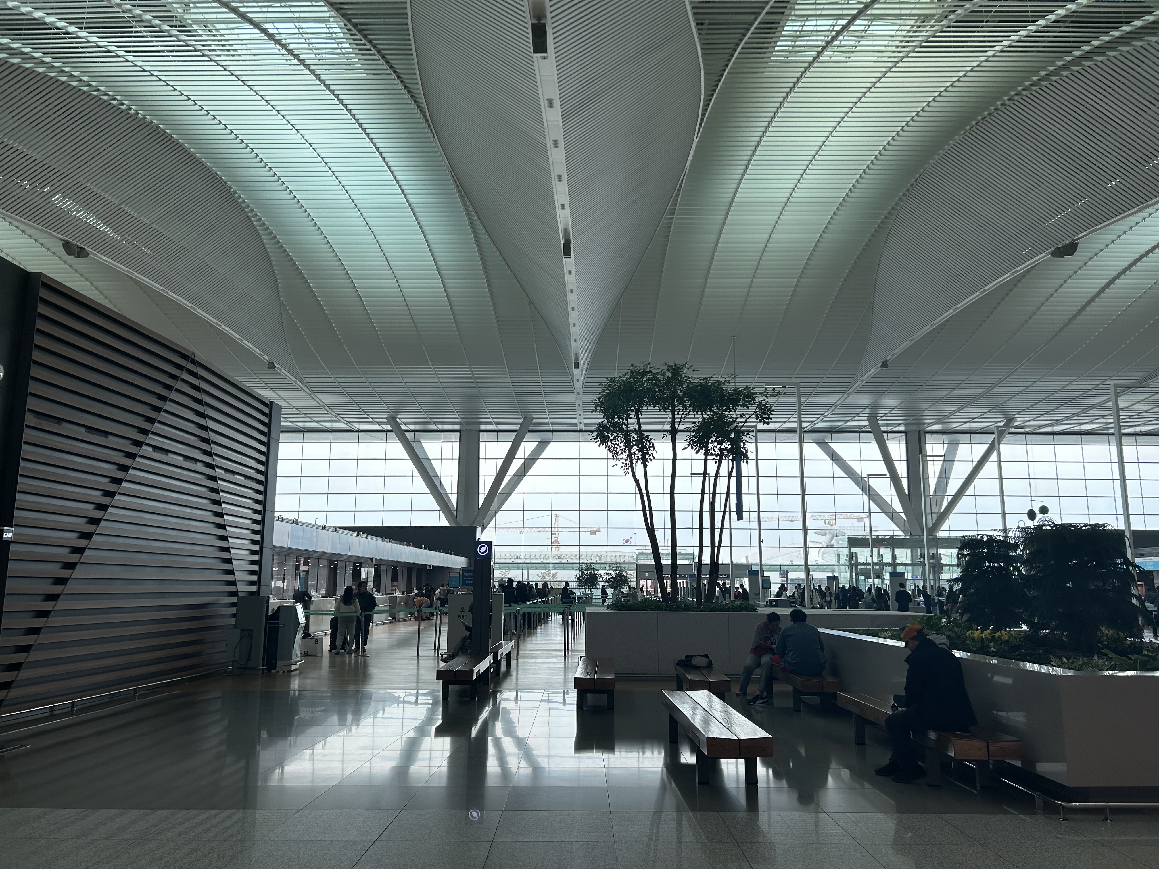 한산한 인천국제공항 제2여객터미널