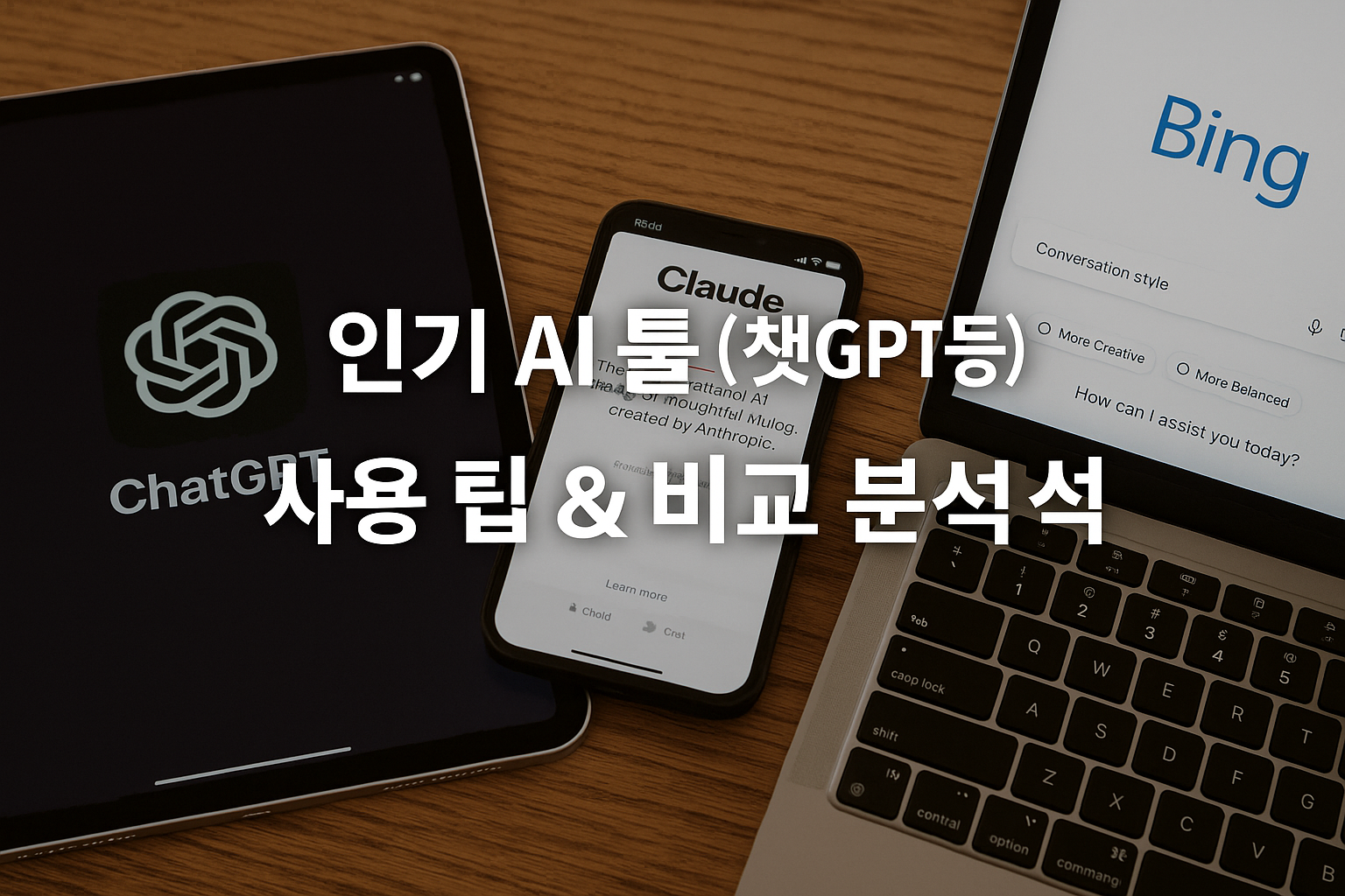 인기 AI 툴(챗GPT 등) 사용 팁 & 비교 분석