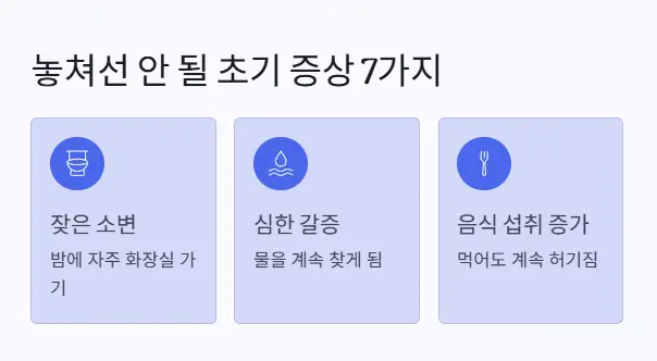 초기증상 7가지