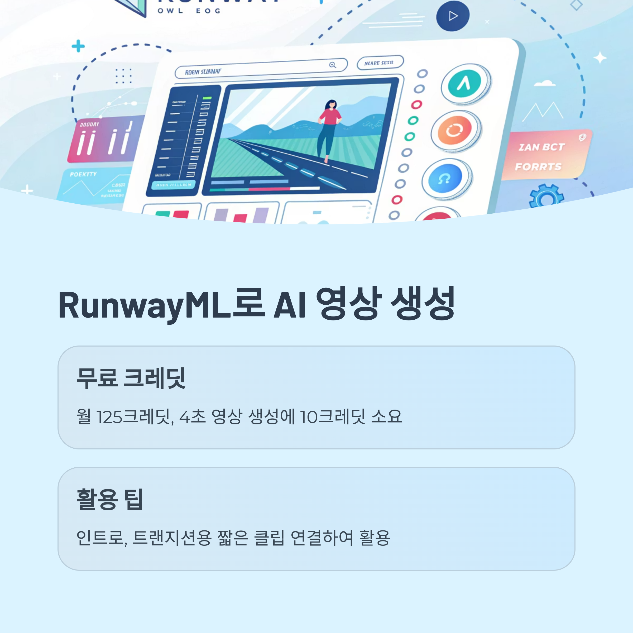 RunwayML Gen-2의 무료 크레딧 활용