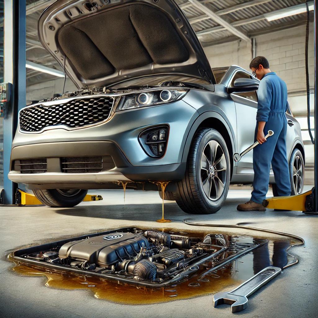 쏘렌토 엔진오일 누유