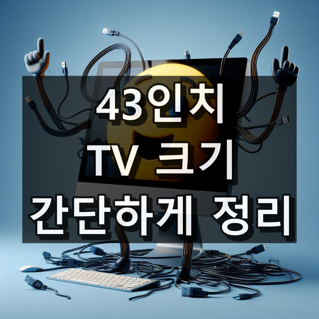 43인치 TV 크기