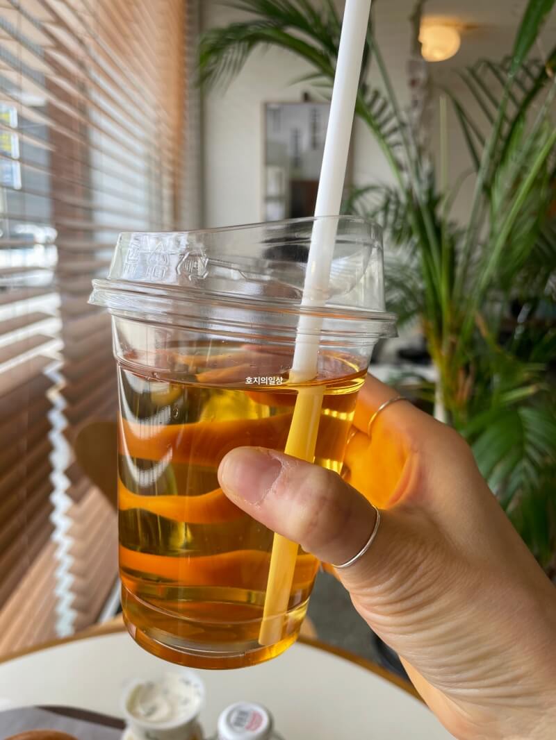 수원 맛집 10593 베이글 커피 하우스 - 애플 주스