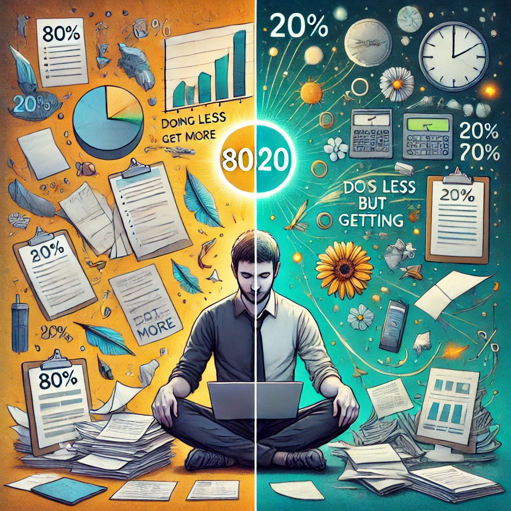 인생의 80/20 법칙: 적게 일하고 더 많이 얻기