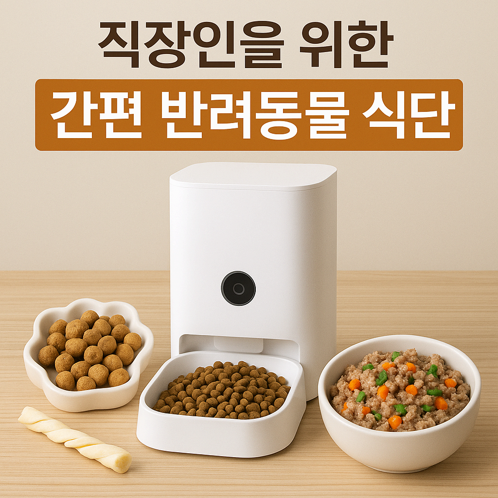 직장인을 위한 간편 반려동물 식단