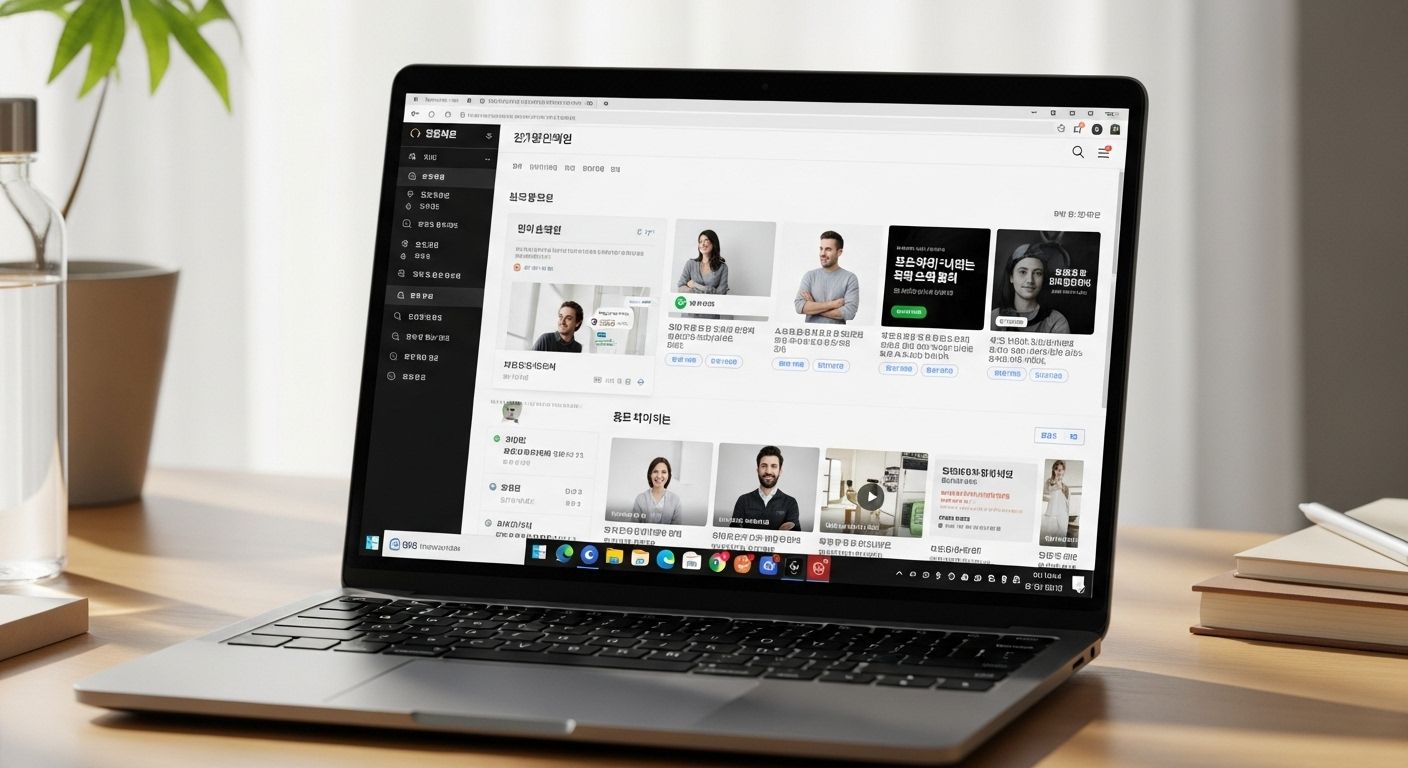 간헐적 단식을 검색 중인 장면